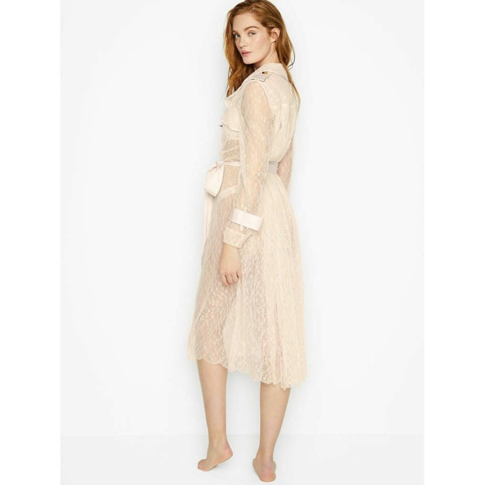 $200 Victoria’s Secret All Lace Trench Coat M/L - Picture 2 of 3